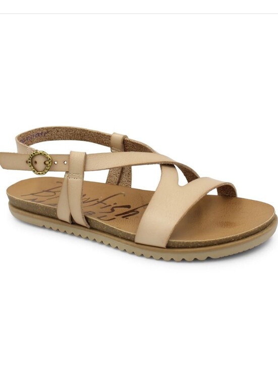 Blowfish Shoes - Blowfish Mercury in Cashew Dyecut Sandlas Size 8